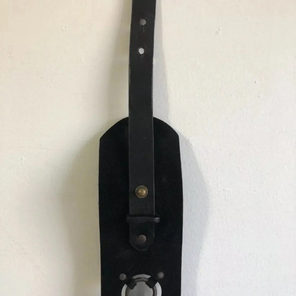 🔥 DOLCE & GABBANA BLACK SUEDE‎ & LEATHER BELT D&G